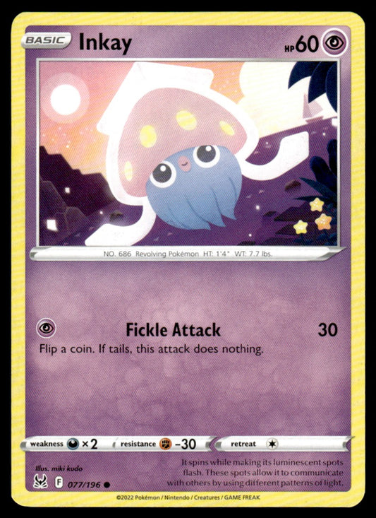 Inkay 077/196 Comun - Lost Origin - Sword & Shield
