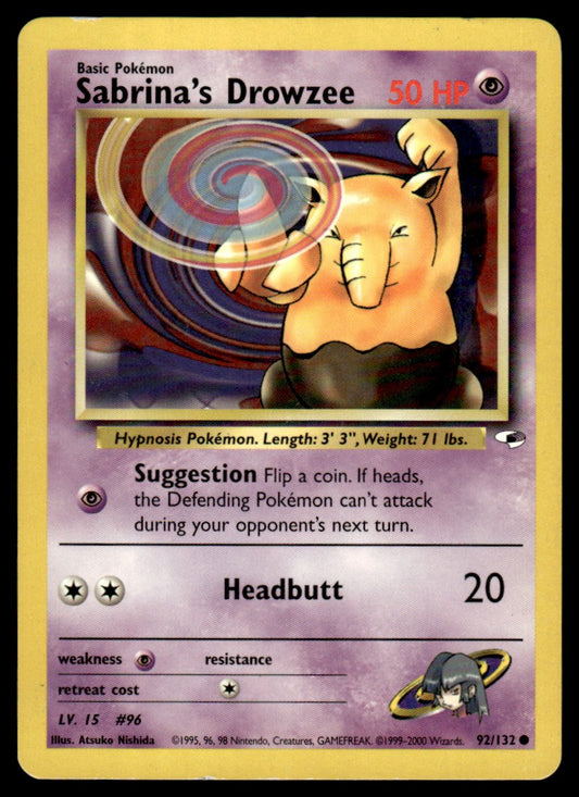 LP Sabrina’s Drowzee 92 No Holo - Gym Heroes