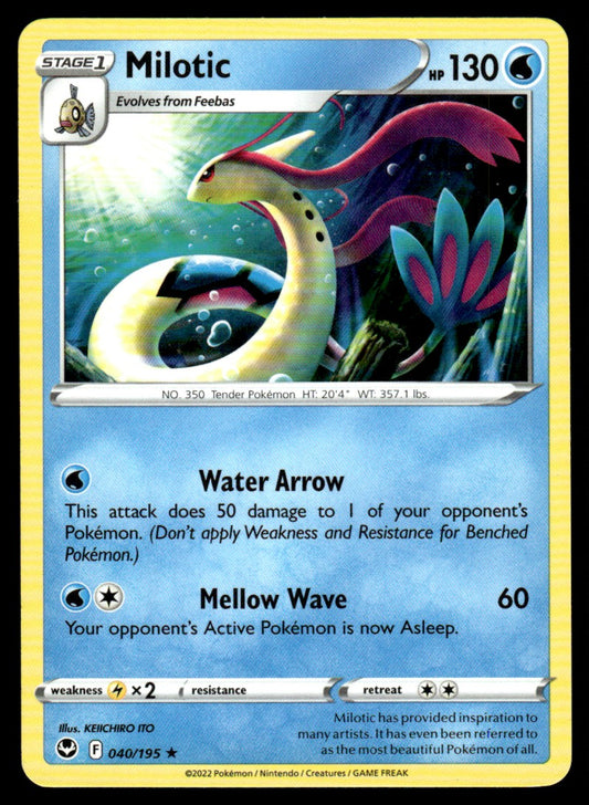 Milotic 040/195 Rare - Silver Tempest - Sword & Shield