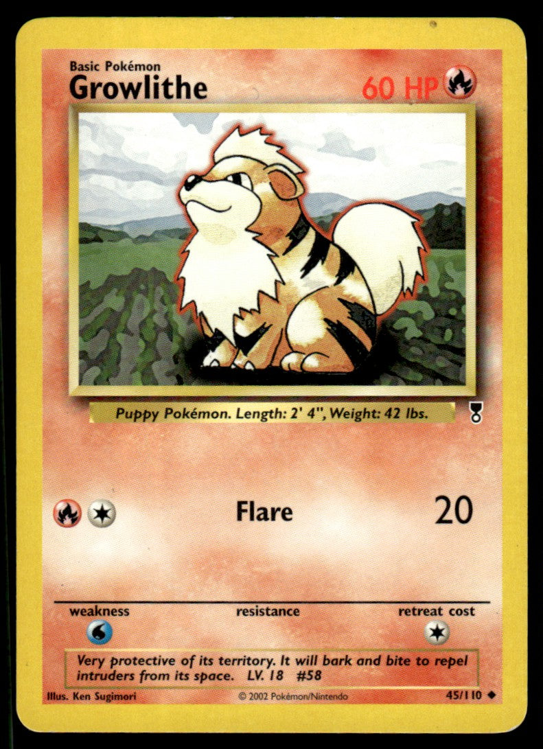 LP Growlithe 45 No Holo - Legendary Collection