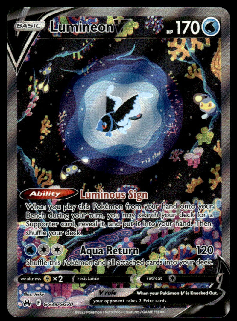 Lumineon V GG39/GG70 - Crown Zenith - Galarian Gallery - Sword & Shield