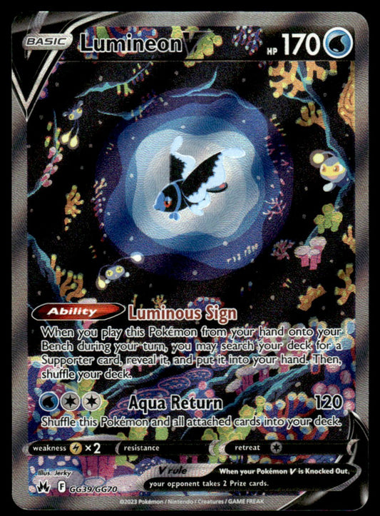 Lumineon V GG39/GG70 - Crown Zenith - Galarian Gallery - Sword & Shield
