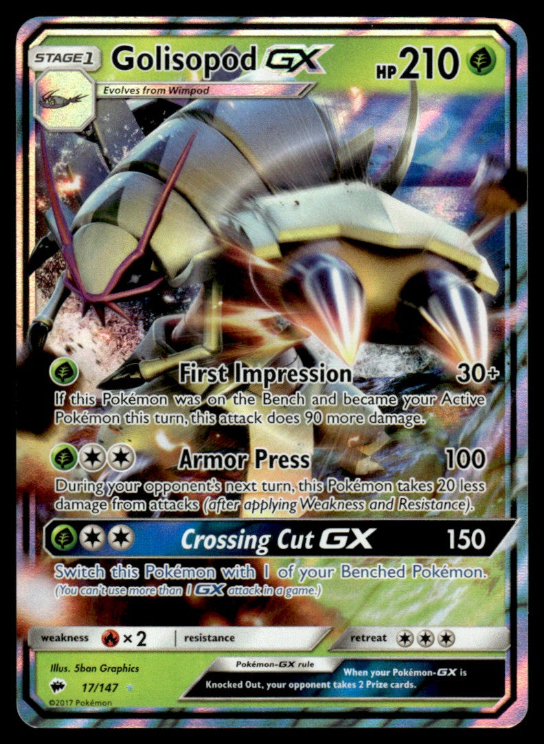 NM Golisopod-GX 17 - Burning Shadows