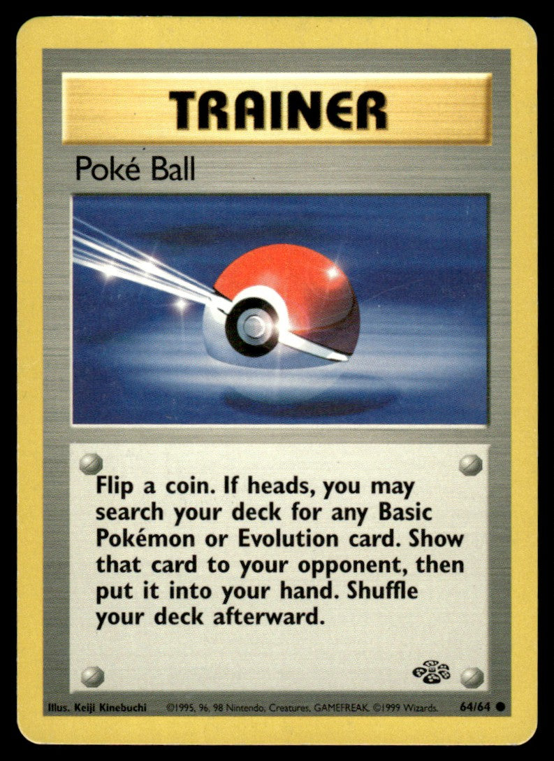 LP Poké Ball 64 No Holo - Jungle
