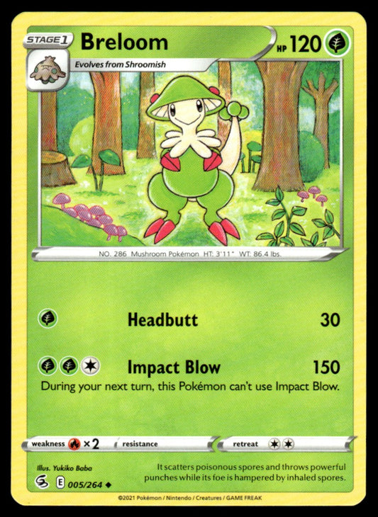 Breloom 005/264 Uncomon - Fusion Strike - Sword & Shield