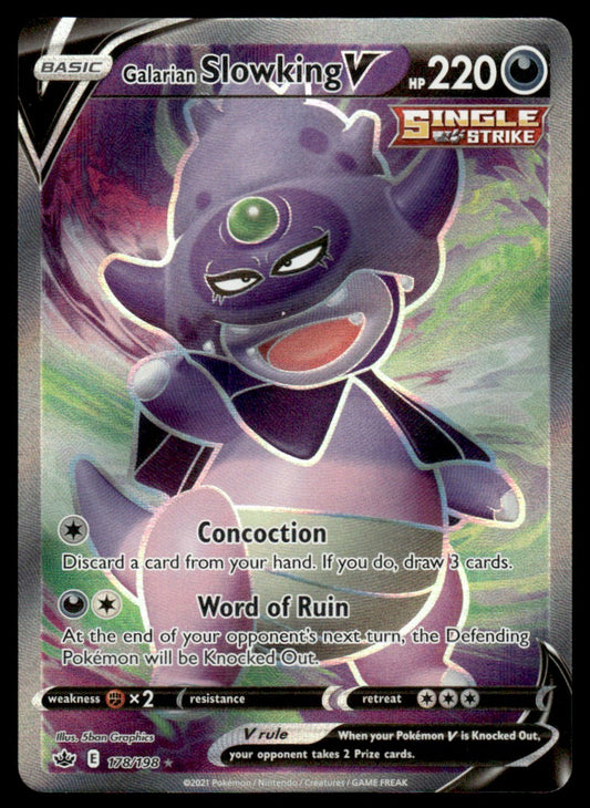 Galarian Slowking V 178/198 - Chilling Reign - Sword & Shield