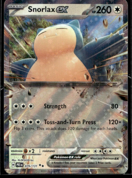 Snorlax ex 076/131 - Prismatic Evolutions - Scarlet & Violet