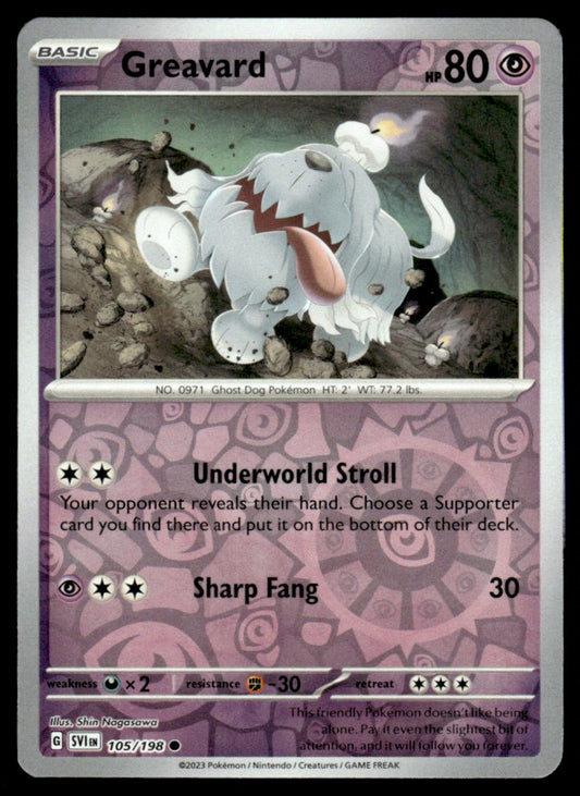 Greavard 105/198 Reverse - Scarlet & Violet Base Set - Scarlet & Violet