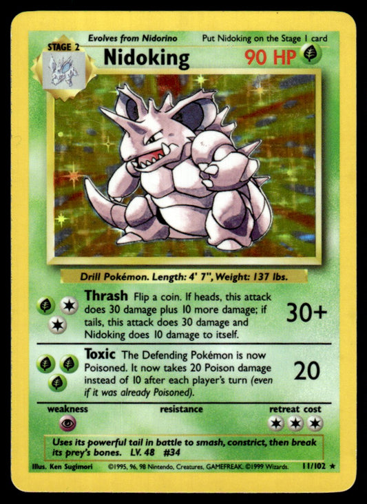 Nidoking Holo - LP - Base Set
