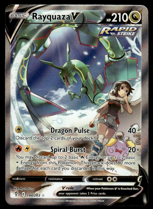 Rayquaza V 194/203 - Evolving Skies - Sword & Shield