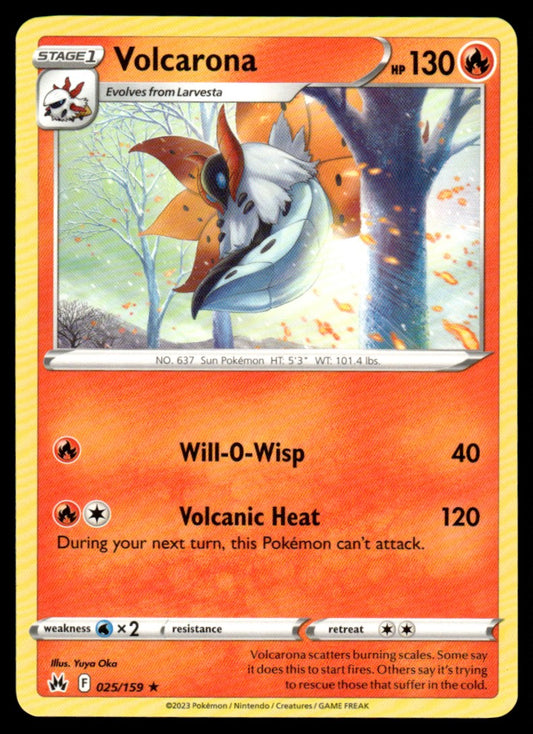 Volcarona 025/159 Rare - Crown Zenith - Sword & Shield