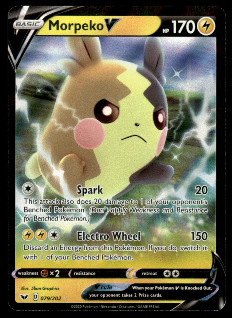 Morpeko V 079/202 - Sword & Shield Base Set - Sword & Shield