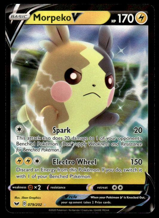Morpeko V 079/202 - Sword & Shield Base Set - Sword & Shield