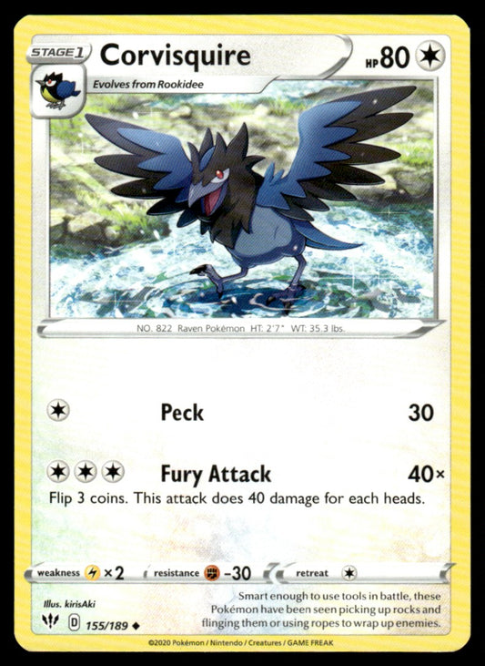 Corvisquire 155/189 Uncomon - Darkness Ablaze - Sword & Shield