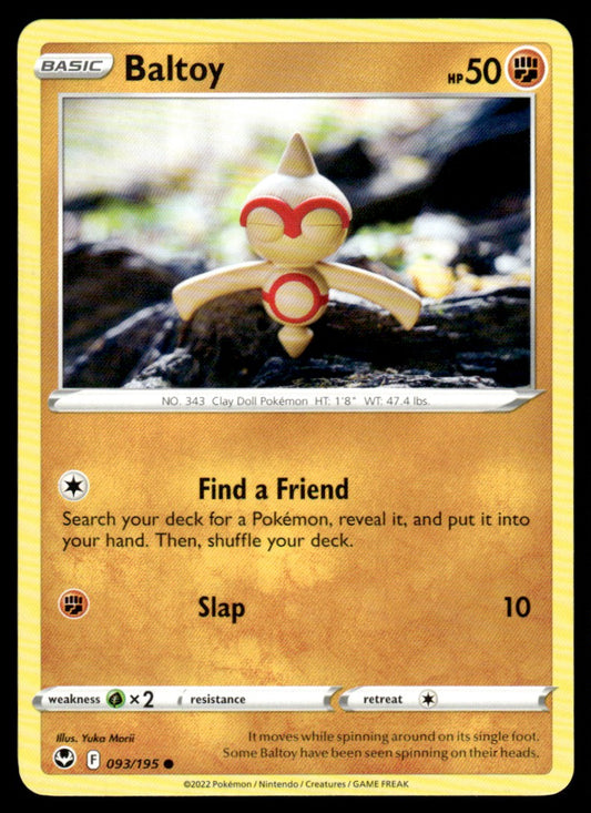 Baltoy 093/195 Comun - Silver Tempest - Sword & Shield