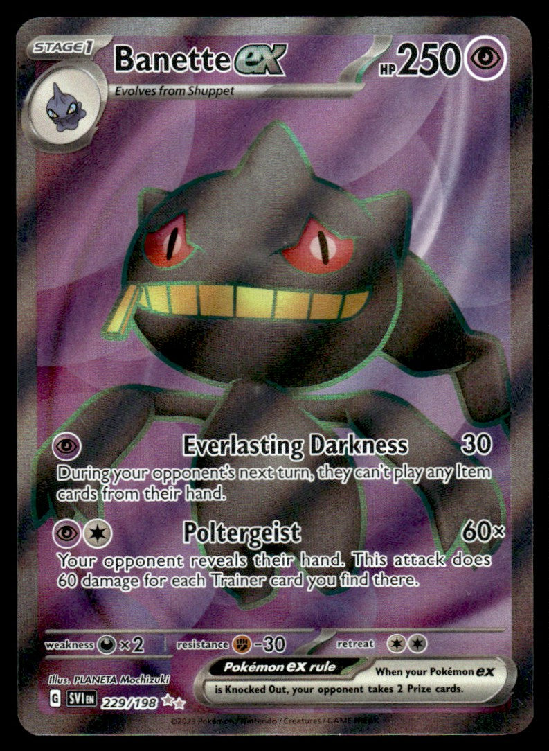 Banette ex 229/198 - Scarlet & Violet Base Set - Scarlet & Violet