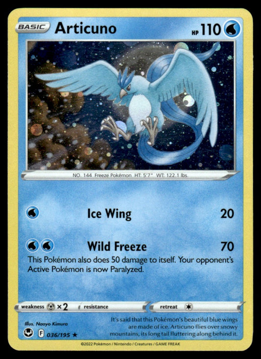 Articuno 036/195 Holo - Silver Tempest - Sword & Shield