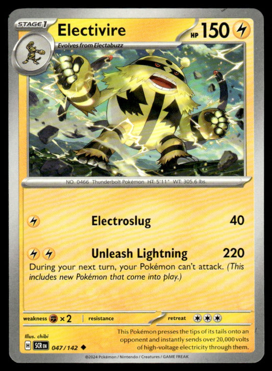 Electivire 047/142 Uncomon - Stellar Crown - Scarlet & Violet