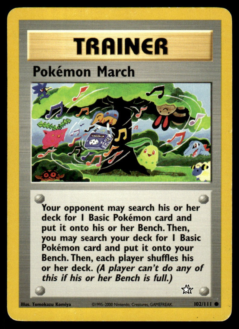 LP Pokémon March 102 No Holo - Neo Genesis