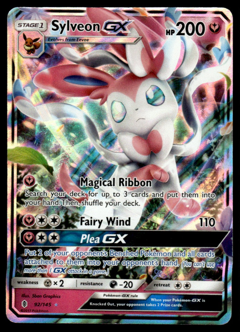 NM Sylveon GX 92 - Guardians Rising