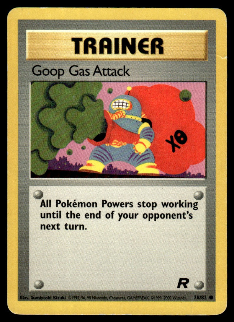 LP Goop Gas Attack 78 No Holo - Team Rocket