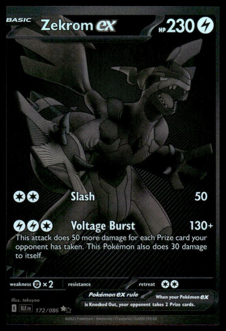 Zekrom ex 172/086 - Black Bolt - Scarlet & Violet