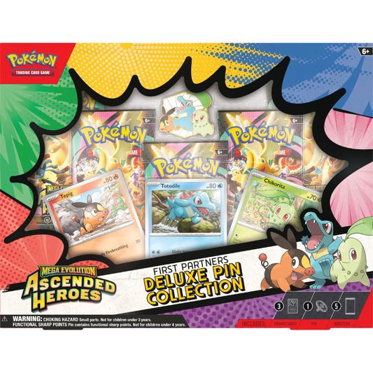 Ascended Heroes - First Partners Pin Deluxe Box - Ingles