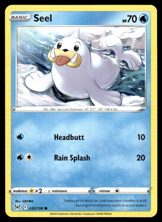 Seel 033/196 Comun - Lost Origin - Sword & Shield