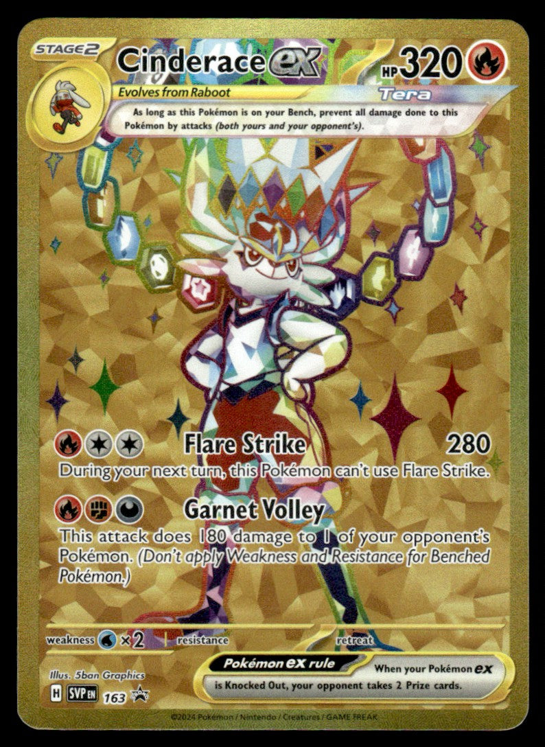 Cinderace ex 163/PRSV - Scarlet & Violet Promos - Scarlet & Violet
