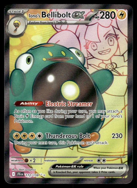 Iono's Bellibolt ex 172/159 - Journey Together - Scarlet & Violet