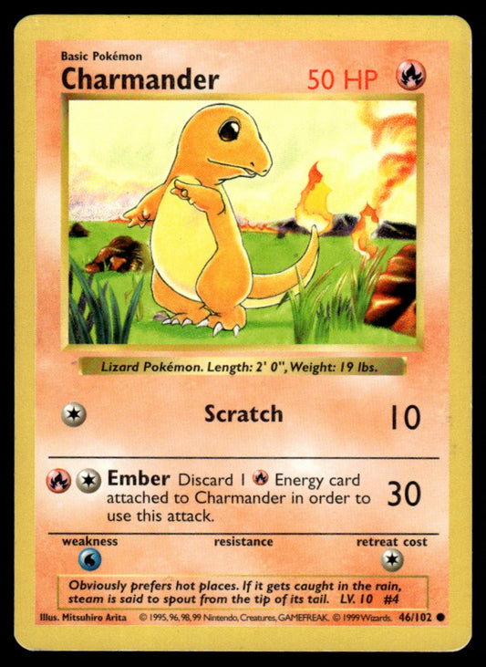 LP - Charmander 46 - Shadowless - Base Set