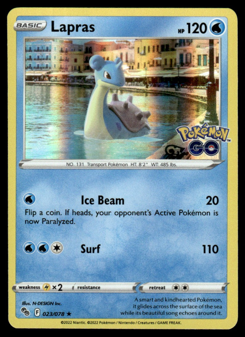 Lapras 023/078 Holo - Pokémon GO - Sword & Shield