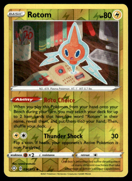 Rotom 034/072 Reverse - Shining Fates - Sword & Shield