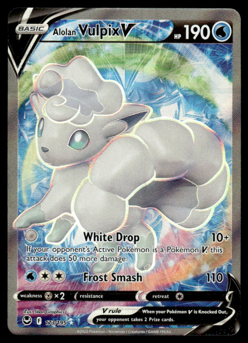Alolan Vulpix V 173/195 - Silver Tempest - Sword & Shield