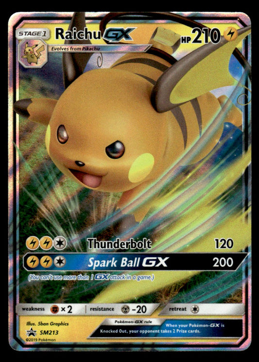 NM Raichu-GX SM213 - Sun & Moon Promos