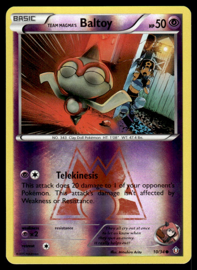 NM - Team Magma’s Baltoy 10 - Reverse - Double Crisis