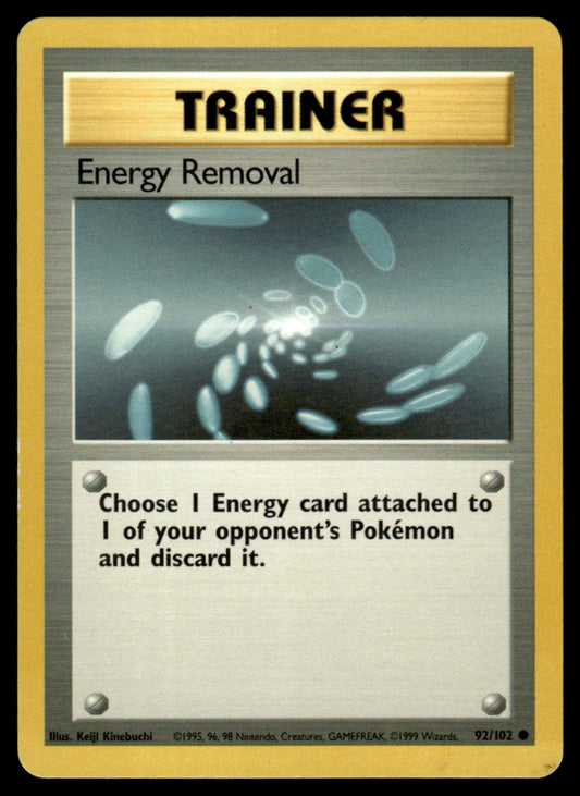 LP Energy Removal 92 No Holo - Base Set