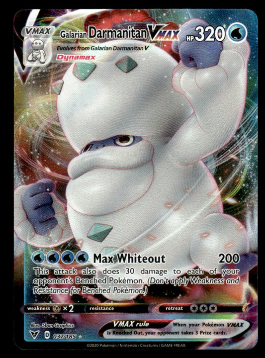 Galarian Darmanitan VMAX 037/185 - Vivid Voltage - Sword & Shield