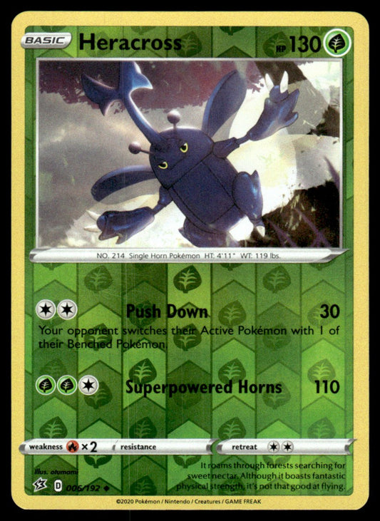 Heracross 006/192 Reverse - Rebel Clash - Sword & Shield