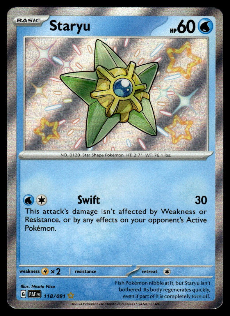 Staryu 118/091 - Paldean Fates - Scarlet & Violet