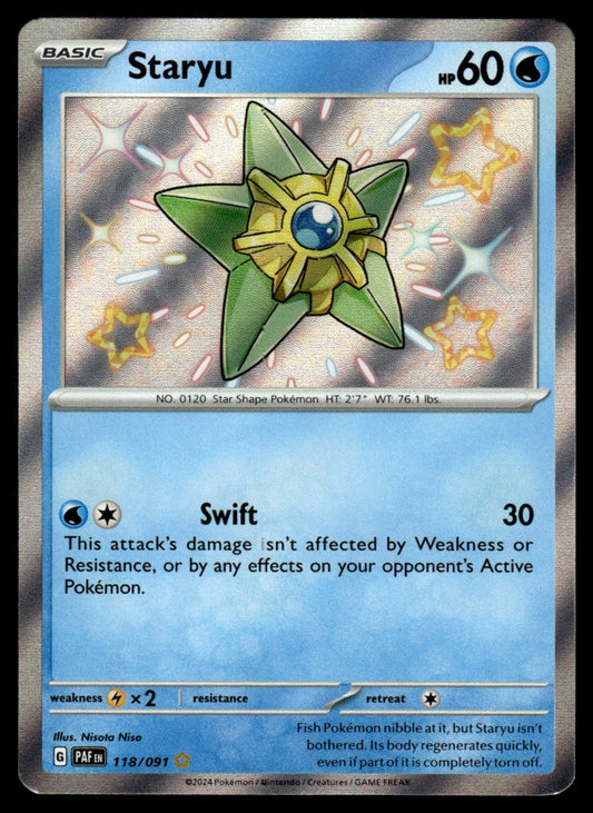 Staryu 118/091 - Paldean Fates - Scarlet & Violet