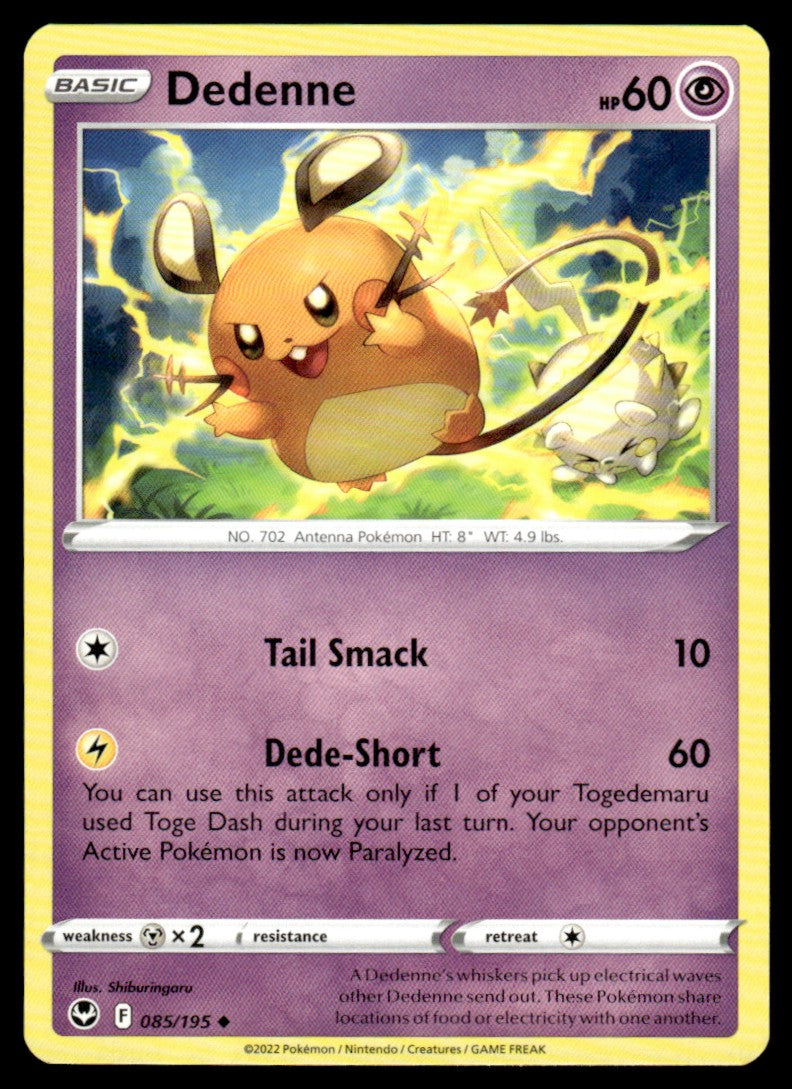 Dedenne 085/195 Uncomon - Silver Tempest - Sword & Shield
