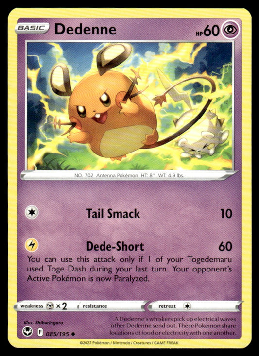 Dedenne 085/195 Uncomon - Silver Tempest - Sword & Shield