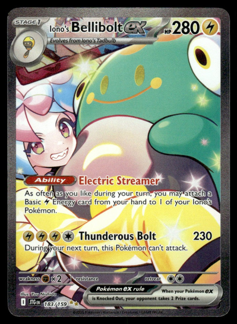 Iono's Bellibolt ex 183/159 - Journey Together - Scarlet & Violet
