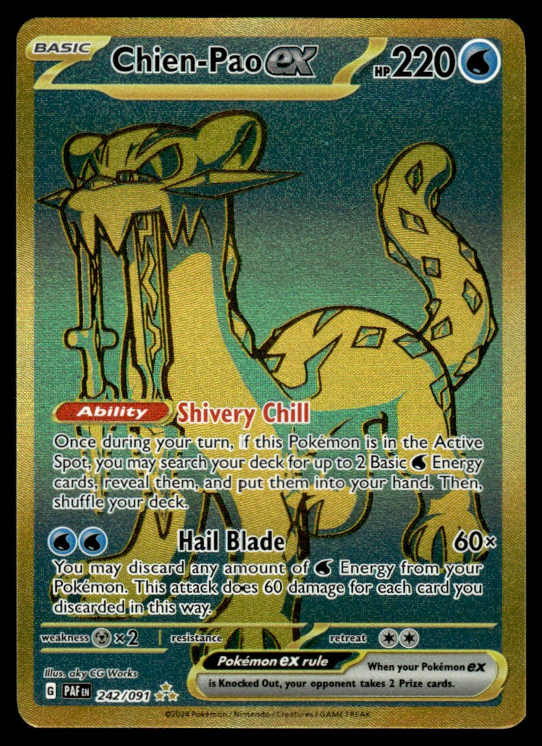 Chien-Pao ex 242/091 - Paldean Fates - Scarlet & Violet