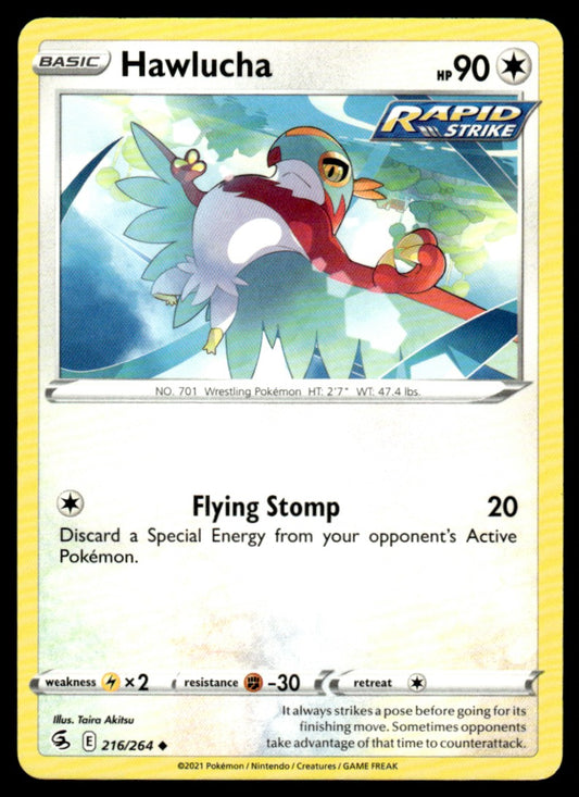 Hawlucha 216/264 Uncomon - Fusion Strike - Sword & Shield