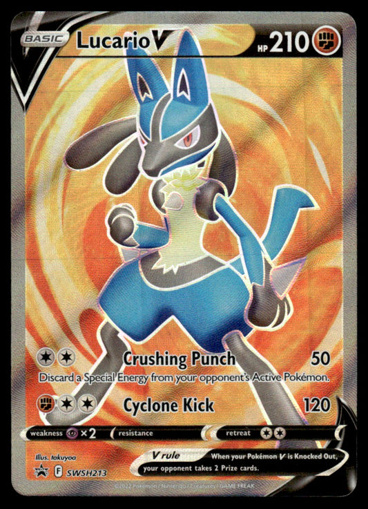 Lucario V SWSH213 - Sword & Shield Promos - Sword & Shield