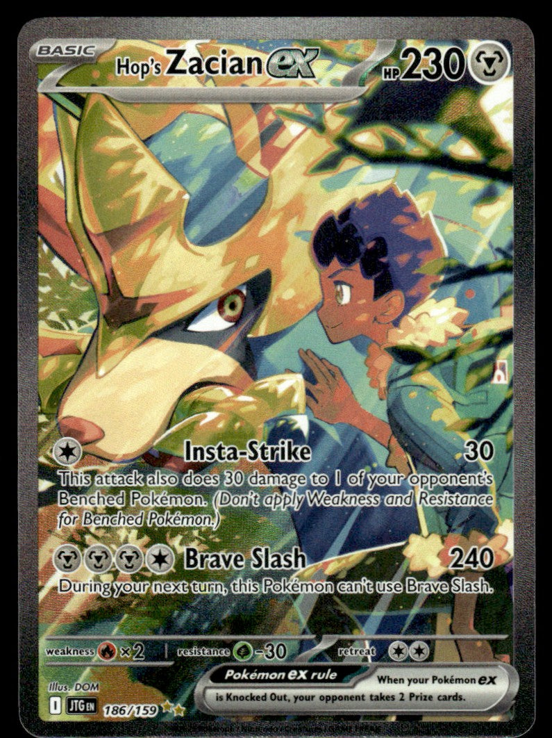 Hop's Zacian ex 186/159 - Journey Together - Scarlet & Violet