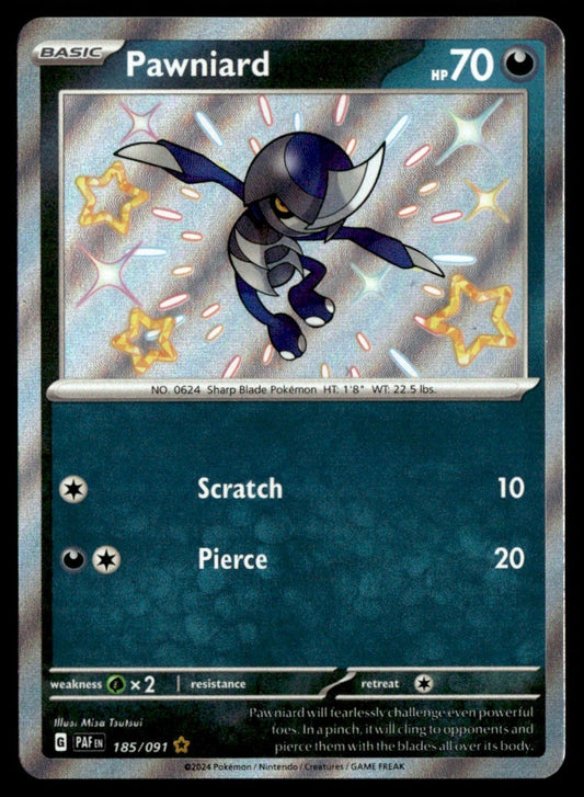 Pawniard 185/091 - Paldean Fates - Scarlet & Violet
