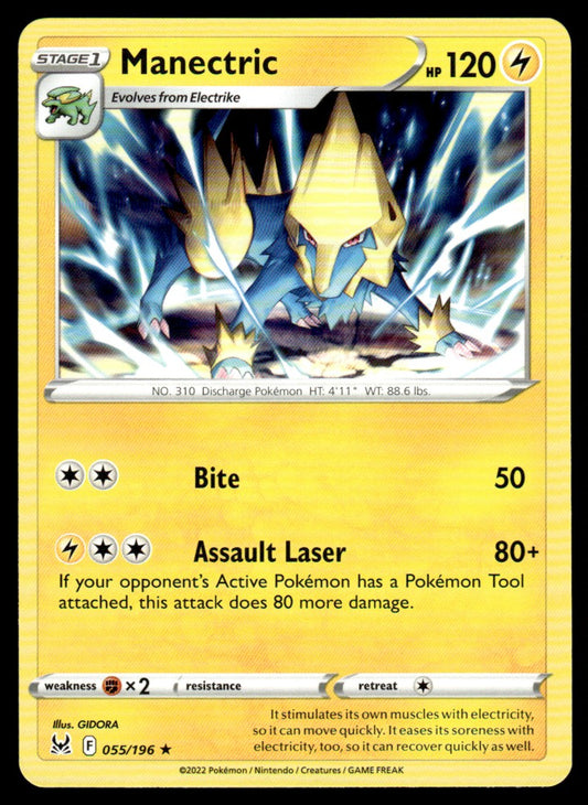 Manectric 055/196 Rare - Lost Origin - Sword & Shield
